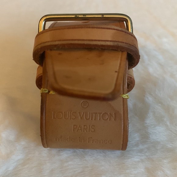 Louis Vuitton Carryall leather, buckled strap for the two top handles - Picture 2 of 8